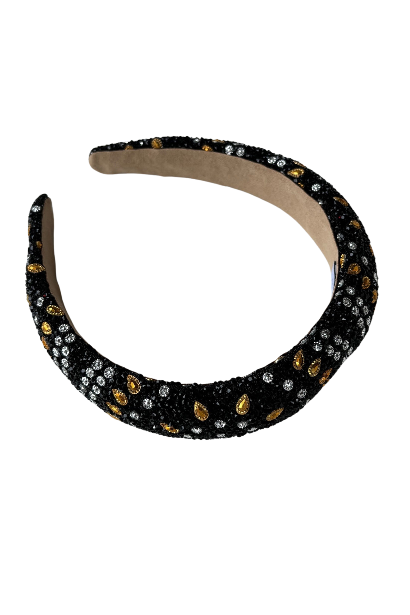 Gold Digger | GlamBand Headback (black luxe, sample)