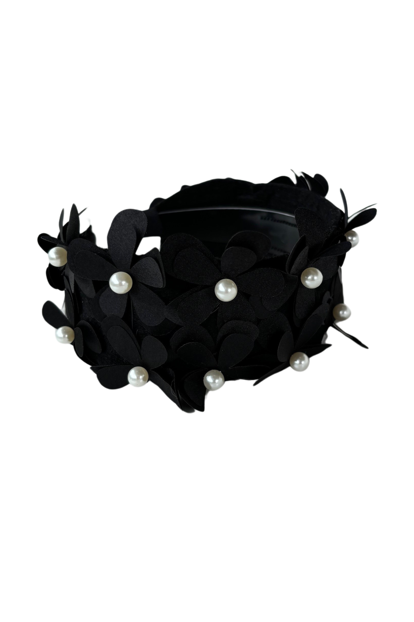 Petal To The Metal | GlamBand Fascinator Headband (black)
