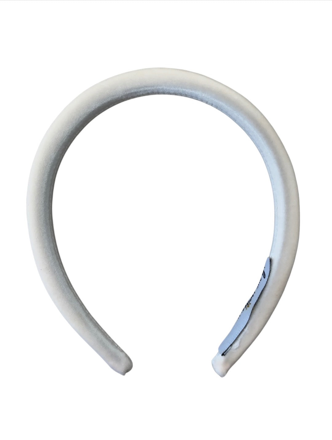 Aimee white velvet hairband by Show Pony Millinery
