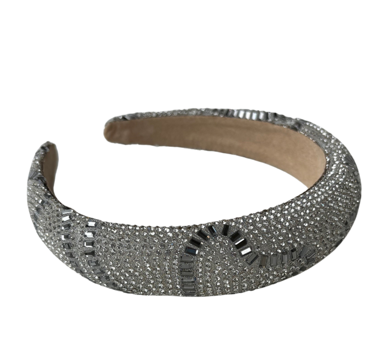 Bead Still My Heart Silver Grey Headband Hairband SHOW PONY Millinery NZ