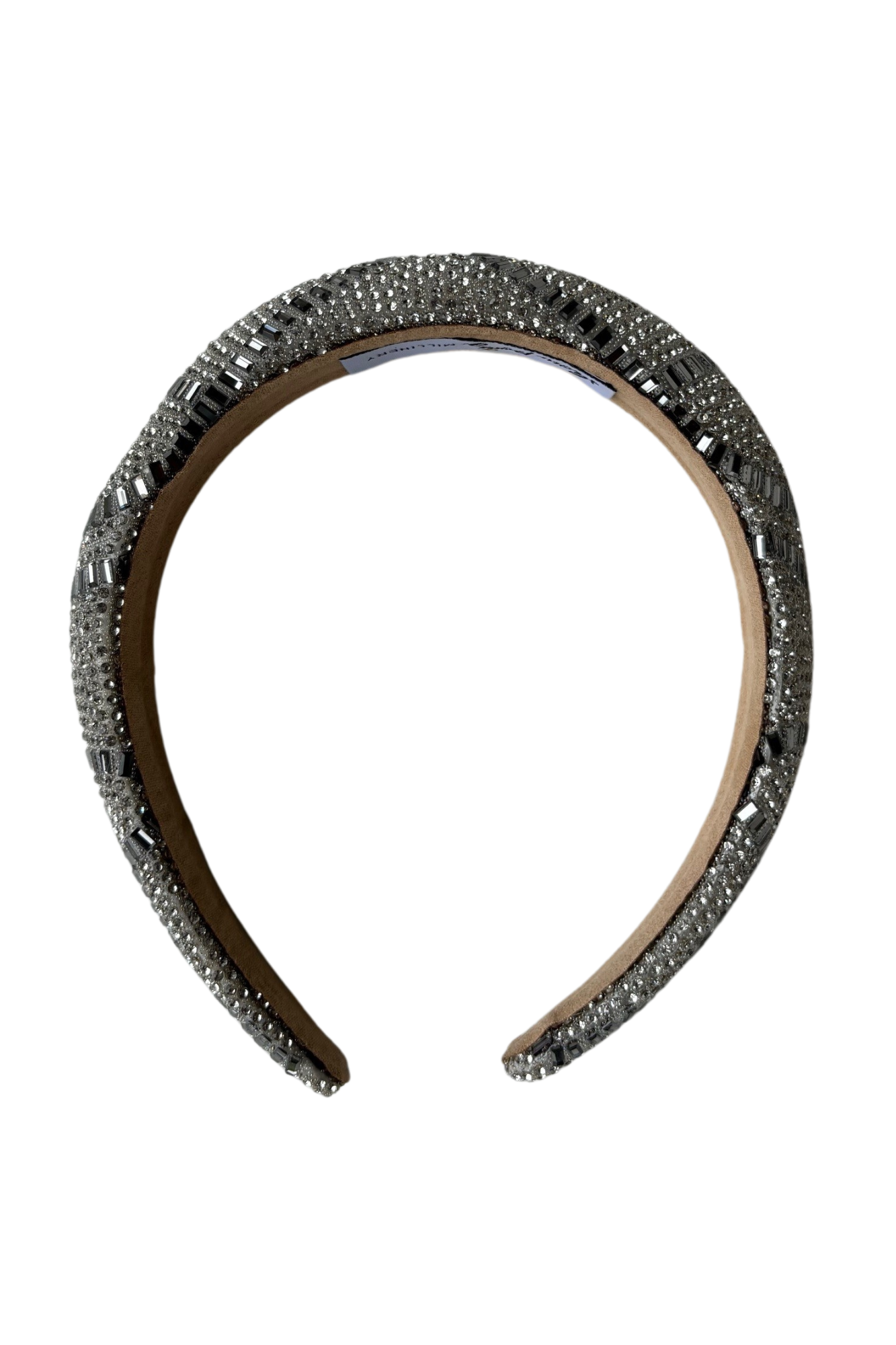 Bead Still My Heart Silver Grey Headband Hairband SHOW PONY Millinery NZ
