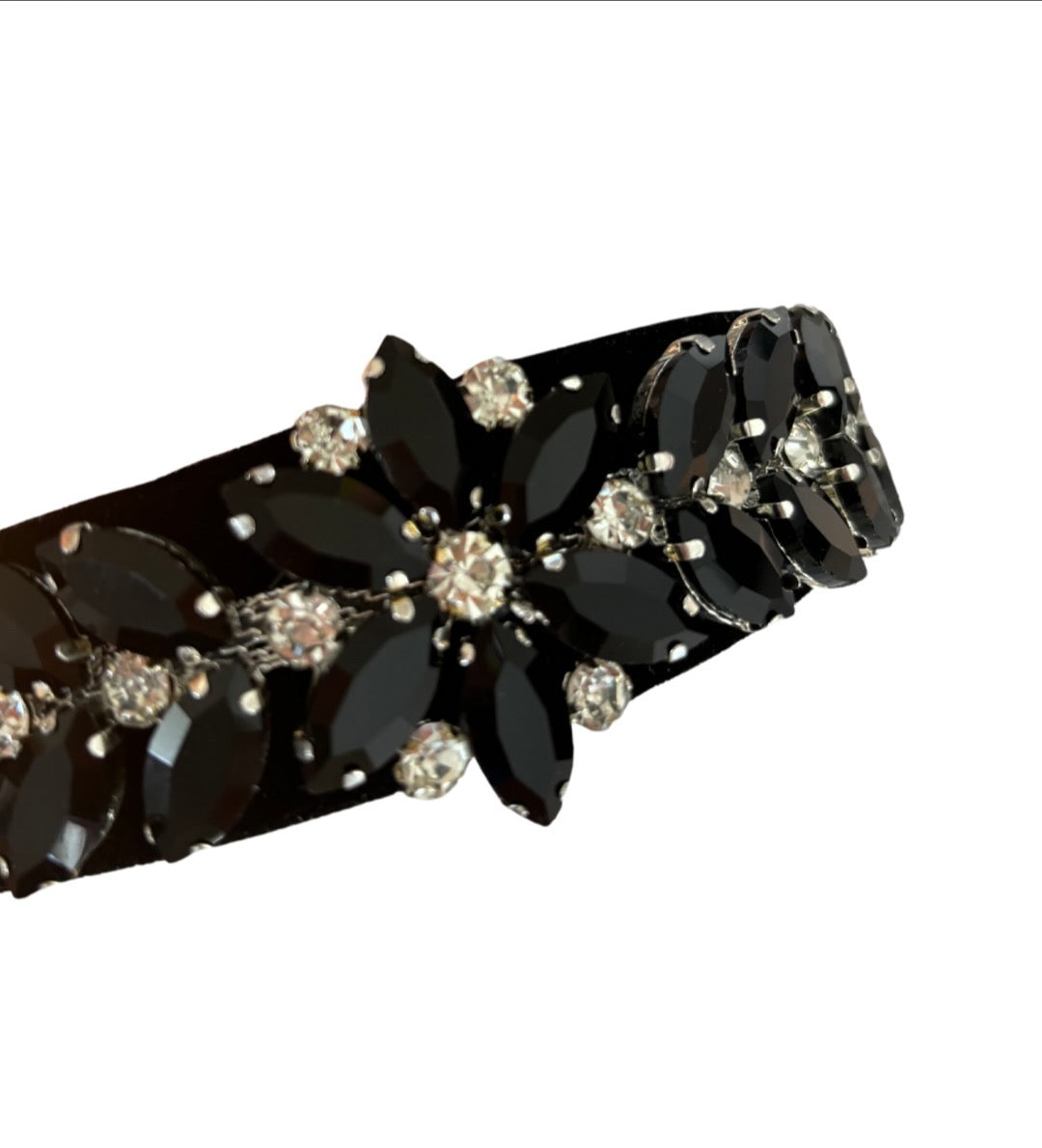 Black bling hairband by SHOW PONY Millinery NZ