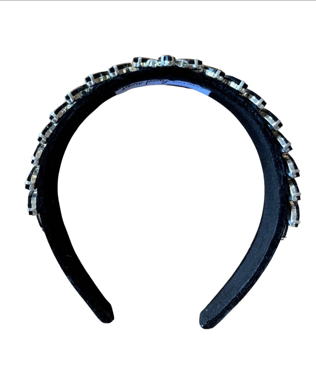 Black bling hairband by SHOW PONY Millinery NZ