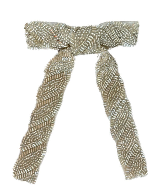 You Bow Me Over | Glam Bow Hairclip (pearl) | FREE shipping