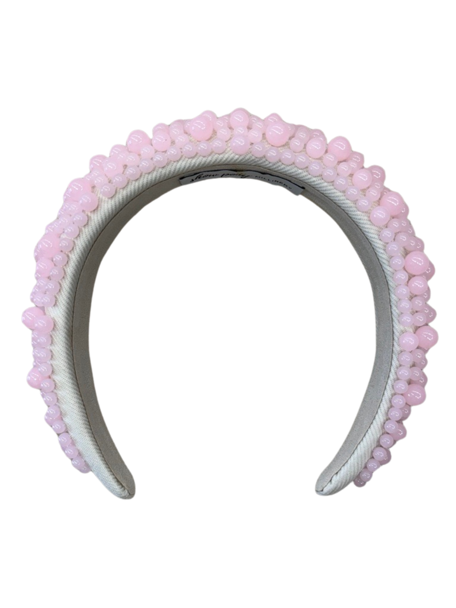 Bubble Tea Pink Races GlamBand Headband SHOW PONY Millinery NZ
