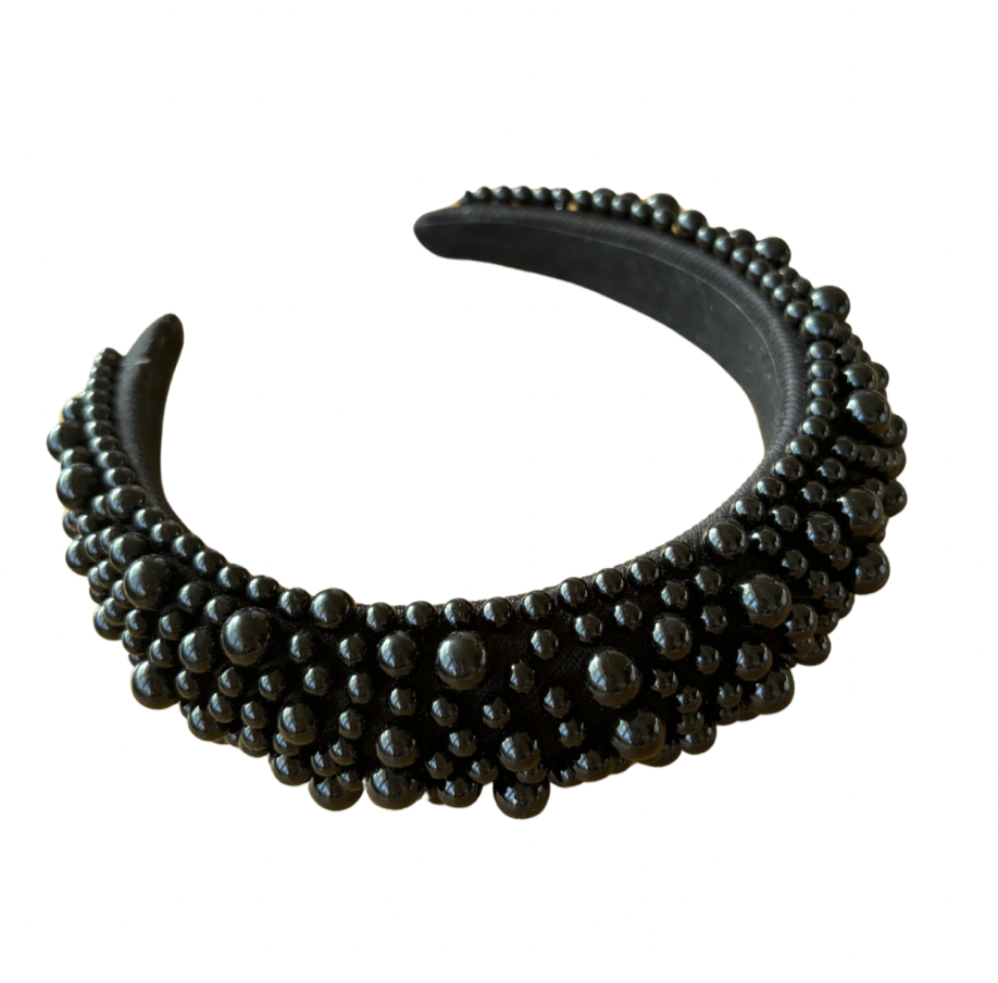 Black GlamBand HairBand for the races by SHOW PONY Millinery NZ