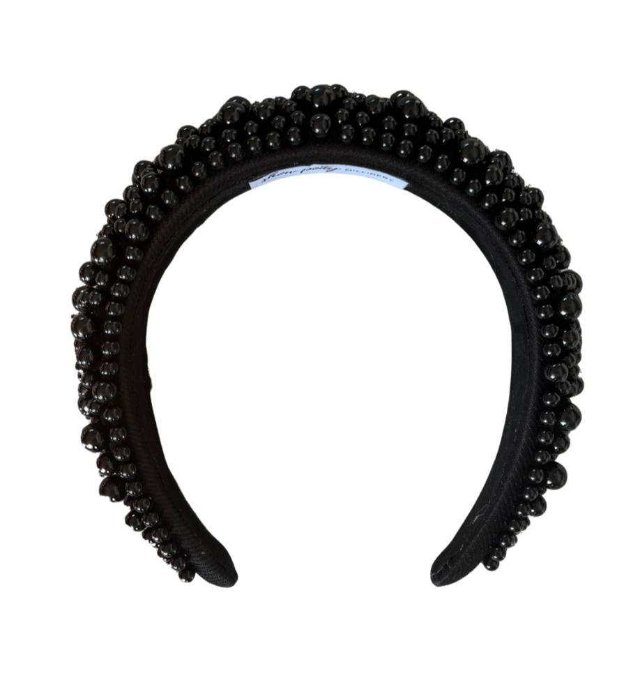 Black GlamBand HairBand for the races by SHOW PONY Millinery NZ