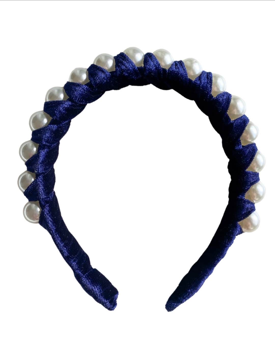 Girl With The Pearl Headband | GlamBand (dark blue) | FREE shipping
