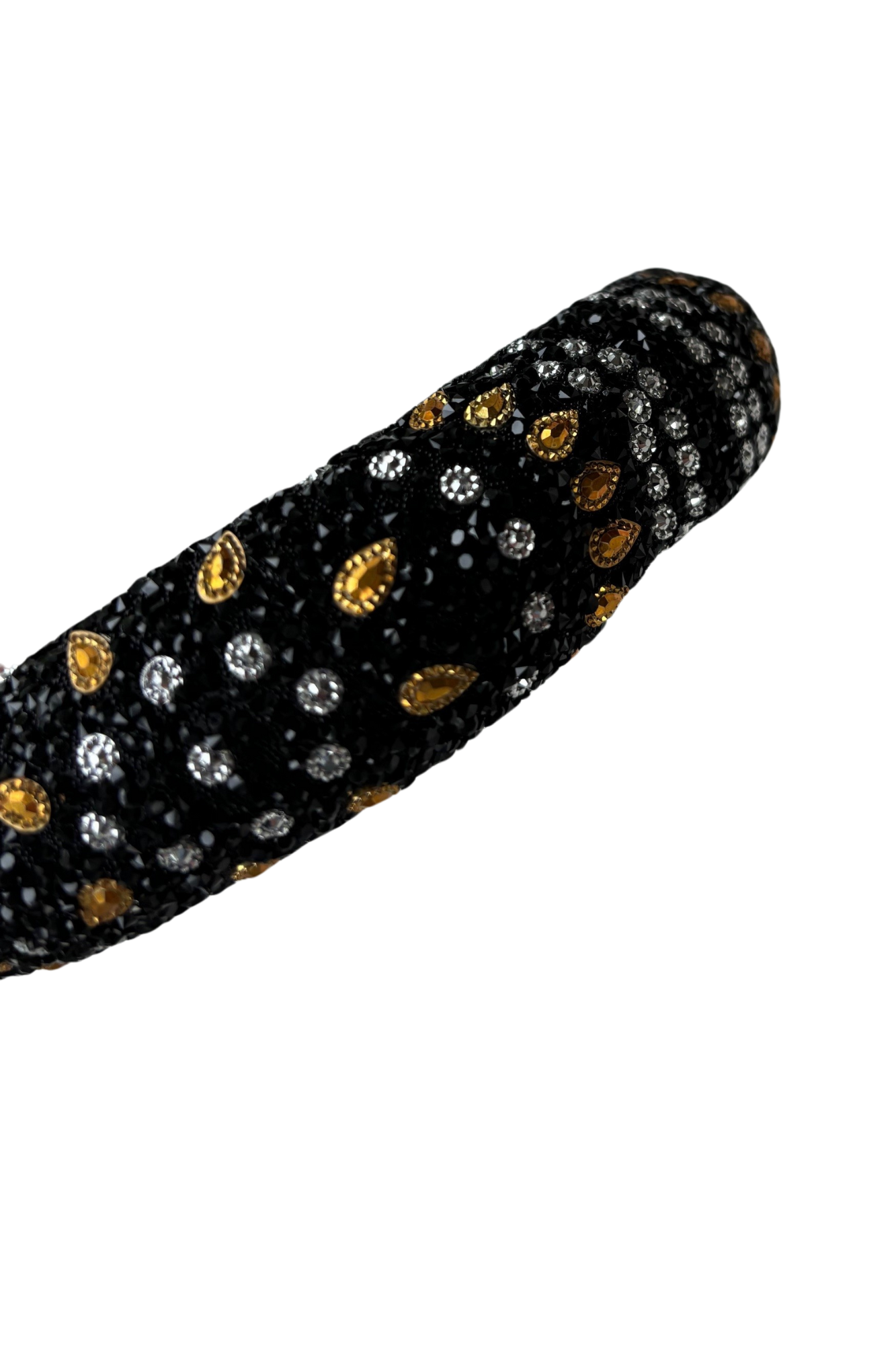 Gold Digger | GlamBand Headback (black luxe, sample)